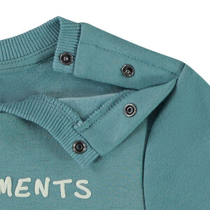 Jogging fleece set met print van een beer voor baby jongens 