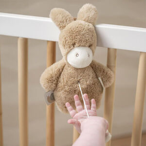 Mini peluche musicale Âne 20cm Caramel 