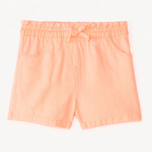 Korte ongebleekte katoenen broek voor babymeisjes 