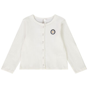 Gebreid vestje voor baby meisje 