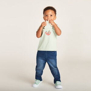 Korte mouwen T-shirt met speelse print voor babyjongen 