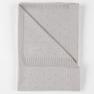 Couverture tricot bio 75x100 Tender Beige MM24 