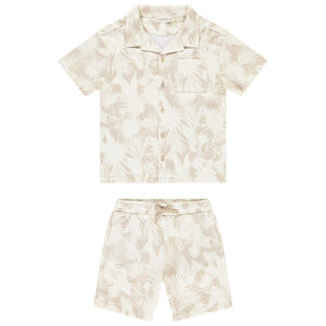 Set van 2 stukken met plantenprint voor jongens 