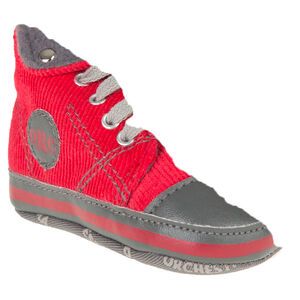 Baskets montantes avec revers et lacets 