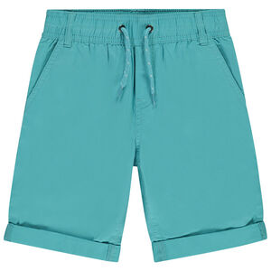 Bermuda uni en popeline pour garçon 