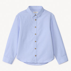 Chemise manches longues uni bleu ciel pour garçon  