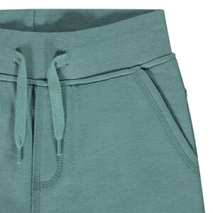 Bermuda in effen molleton met elastische taille jongens 
