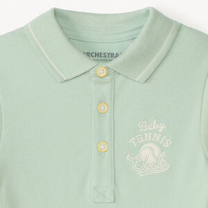 Korte mouwen polo met tennisborduring voor babyjongen 
