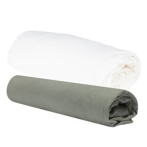 Lot de 2 draps housses - 60x120 cm 