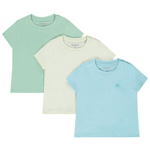 Lot de 3 t-shirts manches courtes unis pour bébé garçon 