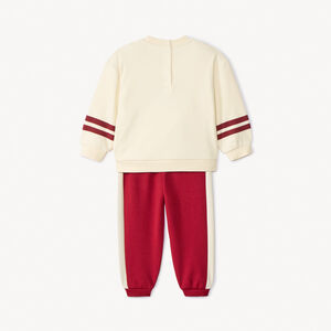 Set sweatshirt fantasiebeer met joggingbroek voor babyjongen 