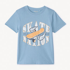 T-shirt met korte mouwen voor jongens met print 