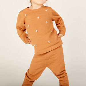 Ensemble 2 pièces total look en tricot pour bébé fille 