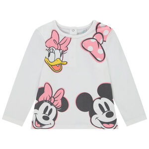 T-shirt manches longues Mickey & ses amis Disney pour bébé fille 