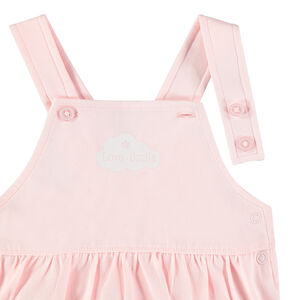 Ensemble t-shirt manches courtes et salopette en coton 