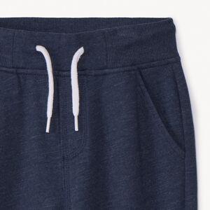 Joggingbroek van fleece met slubstructuur, effen kleur, voor jongens 