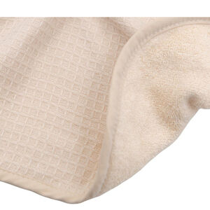 Badponcho gewafeld badstof - Warm White - 0/2 jaar 