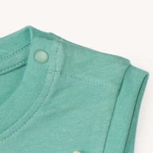 Set van 2 mouwloze shirts met palmprint voor babyjongen 