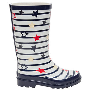 Regenlaarzen met strepen en sterren "all-over" 