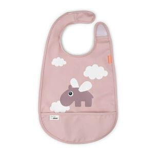 Bavoir avec velcro Happy clouds rose 