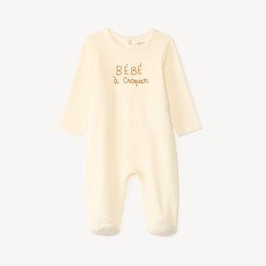 Dors-bien voor babyjongens in schattige fluwelen print. 
