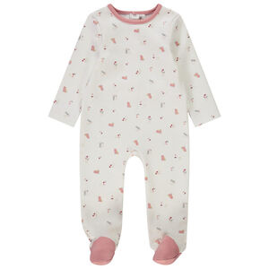 Dors-bien imprimé pour bébé fille avec ouvertures différentes selon l'âge 