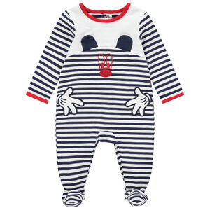 Dors-bien en jersey à rayures motif Mickey Disney 