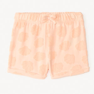 Sweater shorts van badstof met reliëfpatronen voor meisjes. 