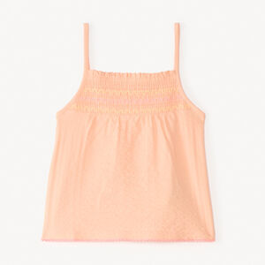 Débardeur en maille avec élastique smocké pour fille 