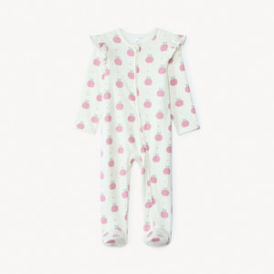 Dors-bien contrecollé et imprimé pommes pour bébé fille  