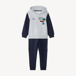 Jogging- en sweatshirtset voor jongens met kleurblokken 