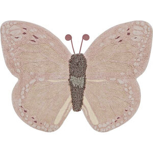 Tapijt katoen wasbaar 90x120cm Animal Baby Butterfly 