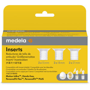 Lot de 6 Inserts pour Téterelles 2x15mm-2x18mm-2x21mm 
