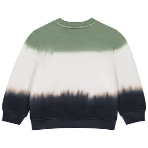Sweatshirt in fleece met fantasie Tie and Dye voor jongen 