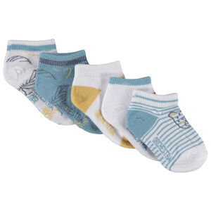 Lot de 5 paires de socquettes fantaisie pour bébé garçon 
