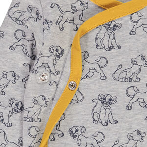 Set van 3 Disney Le Roi Lion rompertjes voor babyjongen met verschillende openingen afhankelijk van de leeftijd 