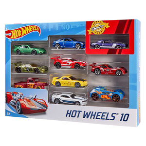 Pak van 10 Hot Wheels voertuigen 