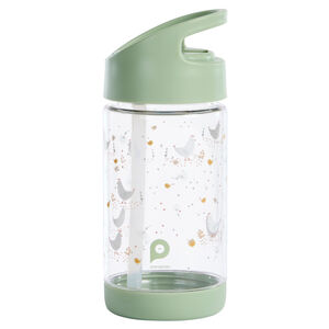 Gourde transparente avec paille rabattable 400 ml La Vie à la Ferme 