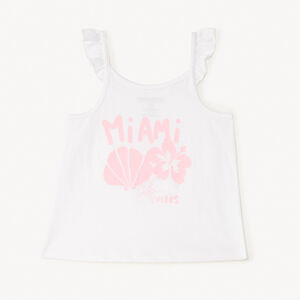 Uni print fantaisie mouwloze top voor babymeisjes 