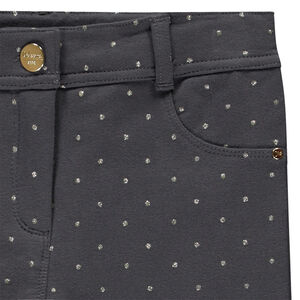 Skinny joggingbroek in fleece voor meisjes 