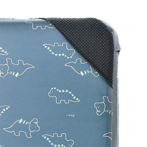 Réhausseur de chaise en toile déperlante imprimé dinosaures - Bleu 