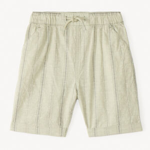 Bermuda en toile à fines rayures pour garçon 