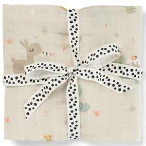 Inbakerdoek in mousseline 120x120cm Celebration Zand 