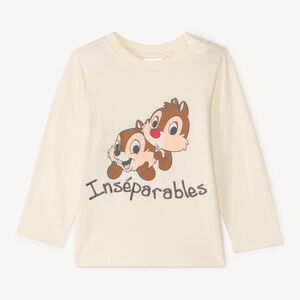 Oversized lange mouwen T-shirt van Tic en Tac Disney voor babyjongens 