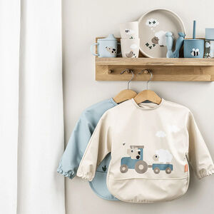 Waterdichte slab met zak en mouwen Tiny Farm zand 