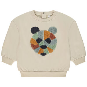 Sweat oversize à animal en bouclettes pour bébé garçon 