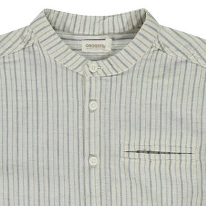 Lange mouwen opgerolde gestreepte shirt voor jongen 