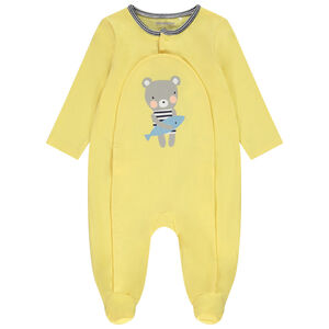 Dors-bien en coton print ourson pêcheur pour bébé garçon 