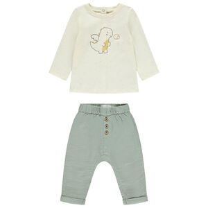 Ensemble 2 pièces motif dragon pour bébé garçon 