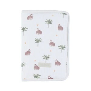 Protège carnet de santé zippé Cute Gorilla blanc 